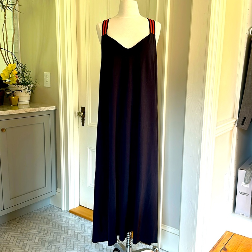 Saint + Sofia/Zaggora Navy w/Orange Sunset Dress - Size 12